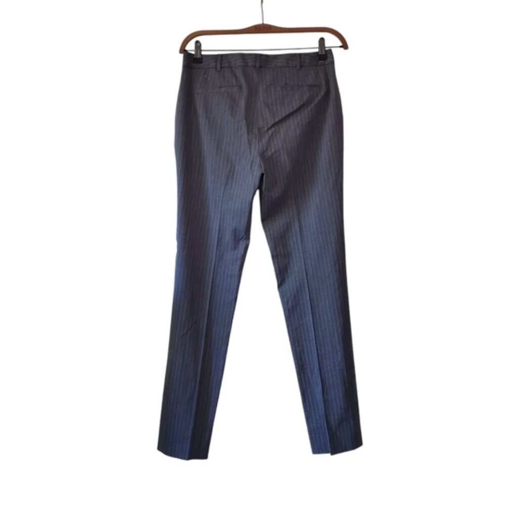 Brooks Brothers Italian Wool Pinstriped Tapered Crepe Quiet Luxury Trousers 2 - Picture 3 of 9